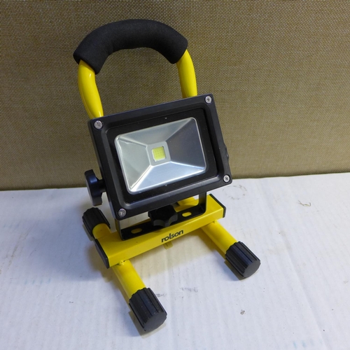 2115 - 2 Rechargeable LED floodlights - unused - W - this lot is subject to VAT