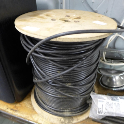 2267 - Large reel of coaxial cable