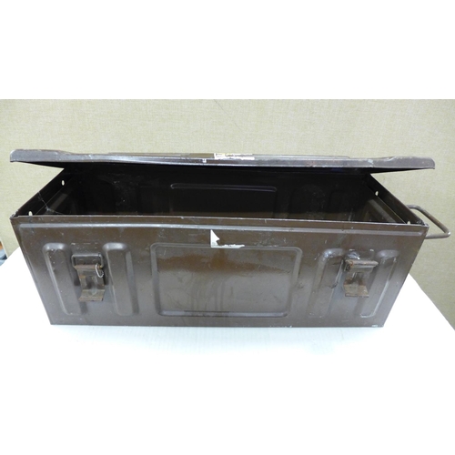 2278 - Brown metal ammunition box