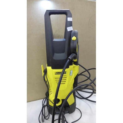 2281 - Karcher K2 Premium pressure washer with 2 lances & hose - W - cosmetic damage