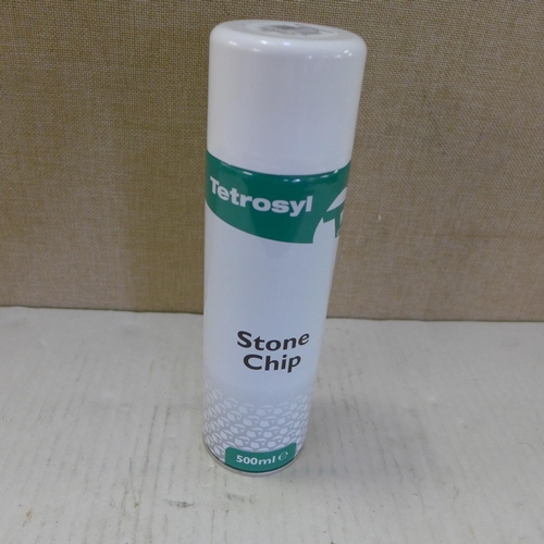 2322 - Box of 12 x 500ml aerosols of Tetrosyl Stone Chip White