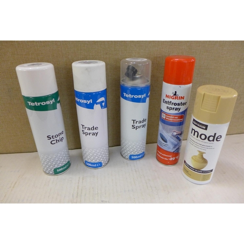 2324 - Box of 37 x 400/500ml aerosols of Tetrosysl/Rust-Oleum/Nigrin products: Ultra High Gloss Enamel - va... 