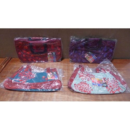 3073 - Fifteen mixed style silk handbags, various colours (packaged/unused)