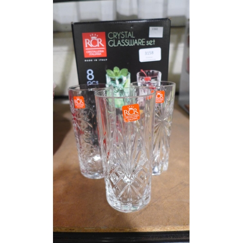 3158 - A Crystal Glassware Set   (188-60,61) * This lot is subject to vat