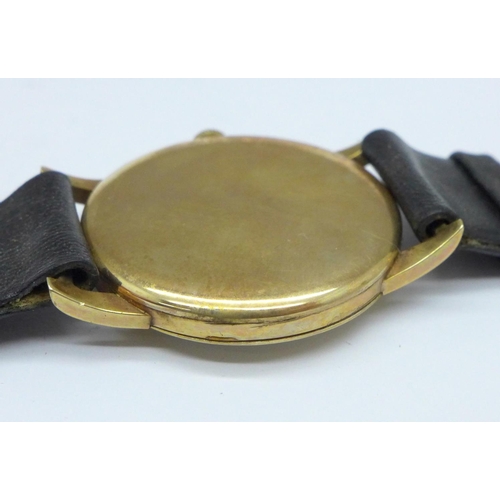 1078 - A 9ct gold Marvin wristwatch