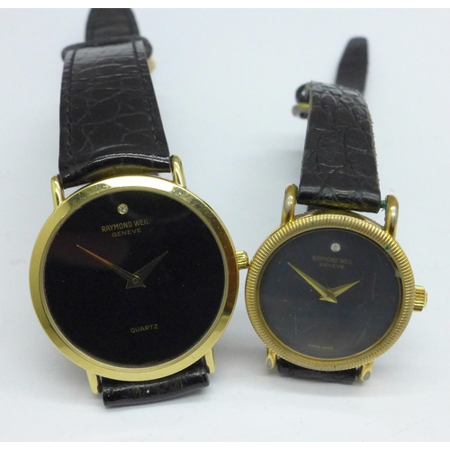 1081 - Two Raymond Weil wristwatches