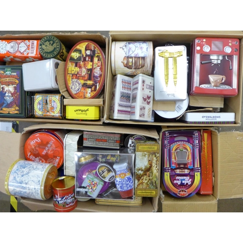 1130 - A collection of approximately 100 tins **PLEASE NOTE THIS LOT IS NOT ELIGIBLE FOR POSTING AND PACKIN... 