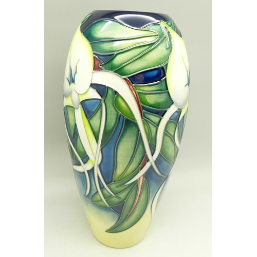 610 - A Moorcroft Allegria vase, Emma Bossons, 2001, 29/200, 18.5cm, with box