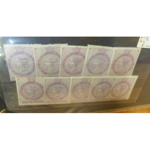 670 - Stamps;- GB items in album including presentation packs, booklets, postal history, high values inclu... 