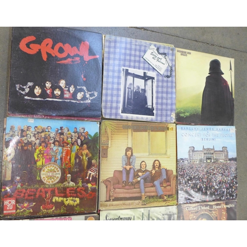 671 - LP records including The Beatles, Barclay James Harvest, Slade, etc.