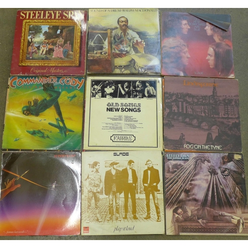 671 - LP records including The Beatles, Barclay James Harvest, Slade, etc.