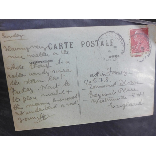 689 - Stamps;- France postal history in album pre-stamp onwards