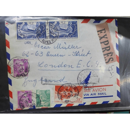 689 - Stamps;- France postal history in album pre-stamp onwards