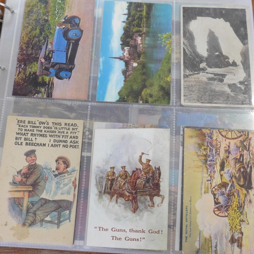 693 - A postcard album, 200 cards