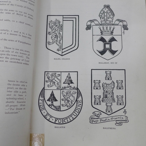 712 - The Book of Public Arms, approximately 870 pages of British and European coats of arms, illustrated ... 