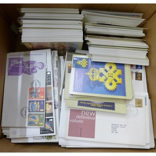 724 - A collection of Post Office and Royal Mail stamp first day covers and a collection of reproduction s... 