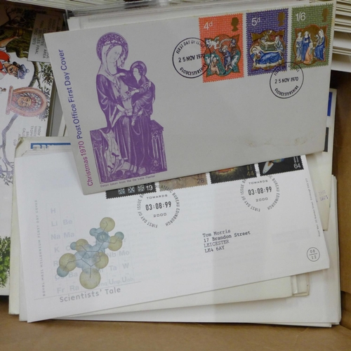 724 - A collection of Post Office and Royal Mail stamp first day covers and a collection of reproduction s... 