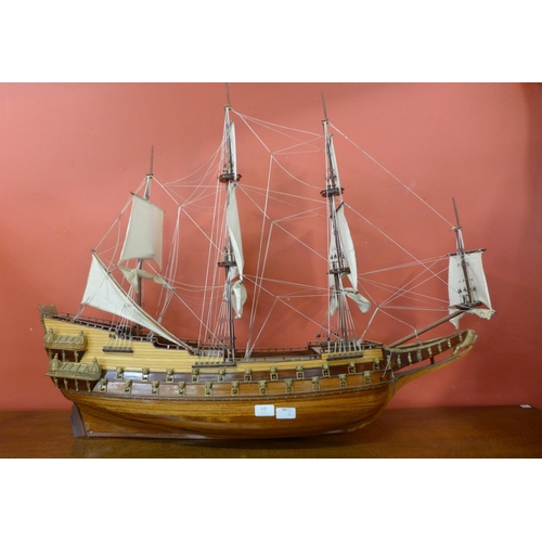 115 - A model of a 16th Century galleon