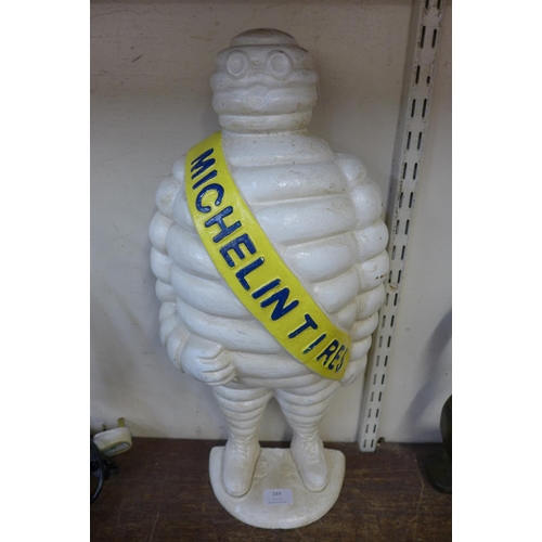 349 - A Michelin Tires cast iron advertising figure