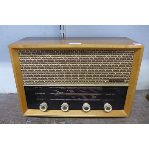 359 - A Ferguson walnut radio