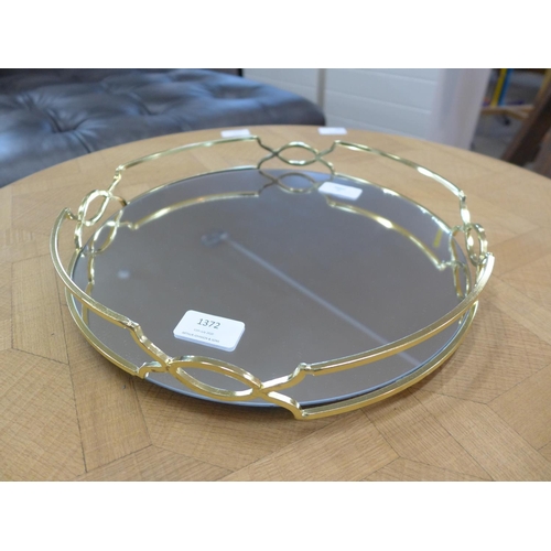 1372 - A 29cm circular mirrored tray (OR133809)   #