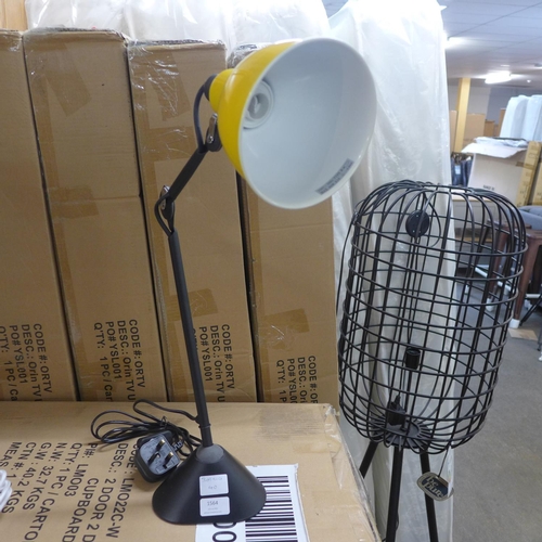 1564 - A yellow and black Hoxton table lamp