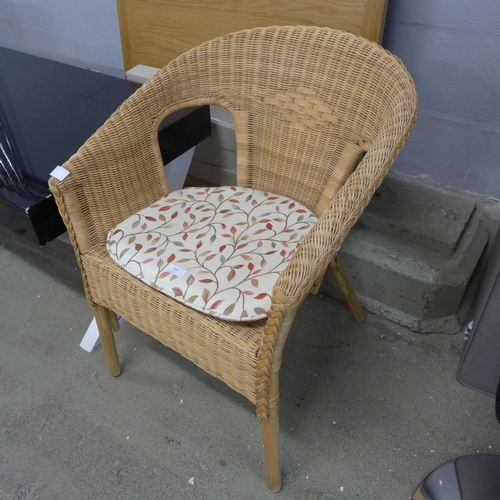 1841 - A small wicker armchair