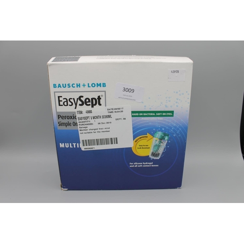 3009 - Easysept 3 Month Solution (3 X 360Ml)    (190-143)   *  This Lot Is Subject To Vat