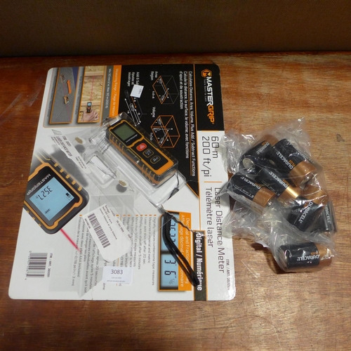 3083 - An Alltrade Laser Distance Meter , Duracell D Plus Batteries   (190-119,124)   *  This Lot Is Subjec... 