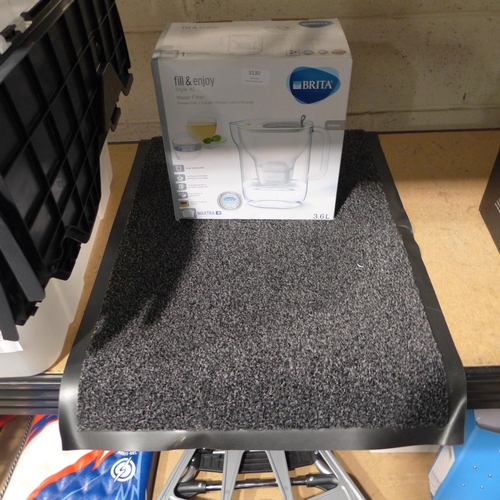 3130 - A Washable Indoor Mat, A Brita Maxtra+Xl Style Jug  (190-164,171)   *  This Lot Is Subject To Vat