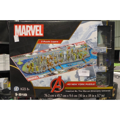 3166 - A Marvel 4D Licensed Puzzle        (190A-70)    * This Lot Is Subject To Vat