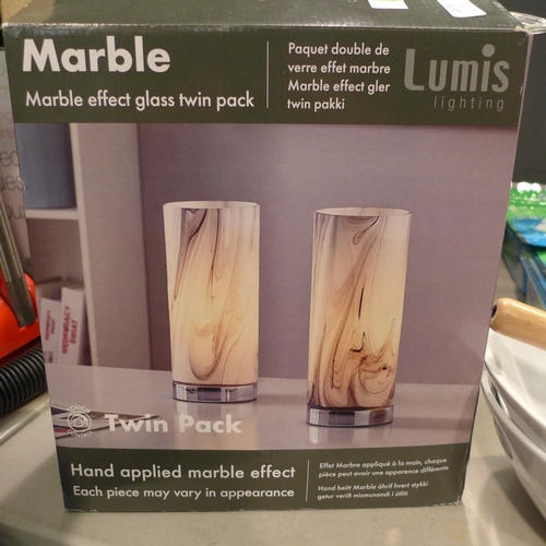 3175 - A Pack Of Two Glass Touch Lamps      (190A-48)   * This Lot Is Subject To Vat