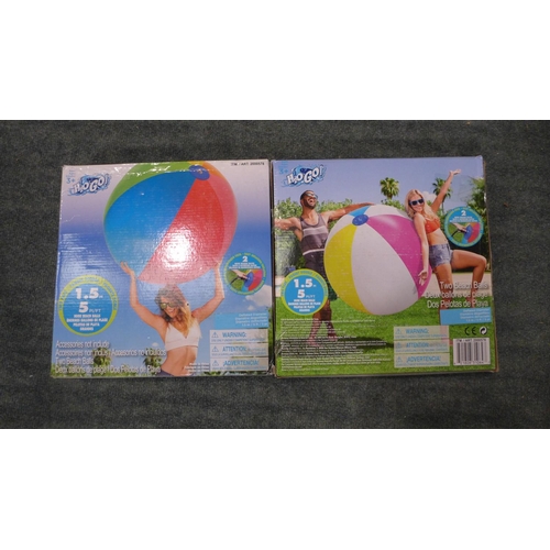 3299h - Five packs of two 1.5m beach balls - 10 balls in total , RRP £16.99 + vat each - * this lot attracts... 