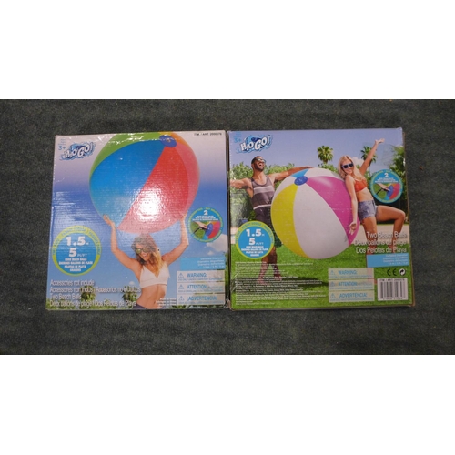 3299i - Five packs of two 1.5m beach balls - 10 balls in total , RRP £16.99 + vat each - * this lot attracts... 