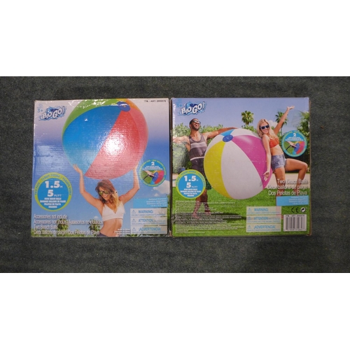 3299n - Five packs of two 1.5m beach balls - 10 balls in total , RRP £16.99 + vat each - * this lot attracts... 