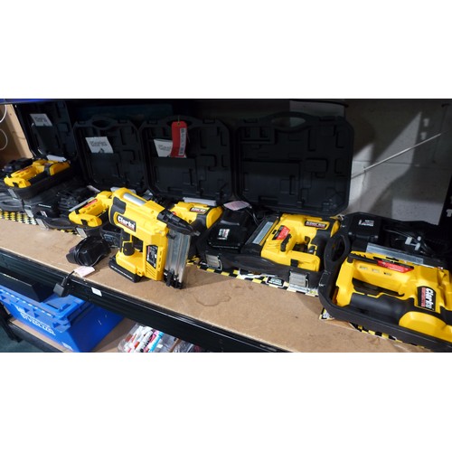 3089 - Six Clarke contractor 18v Li-ion cordless nail guns -scrap (MM8258) *This lot is subject to vat