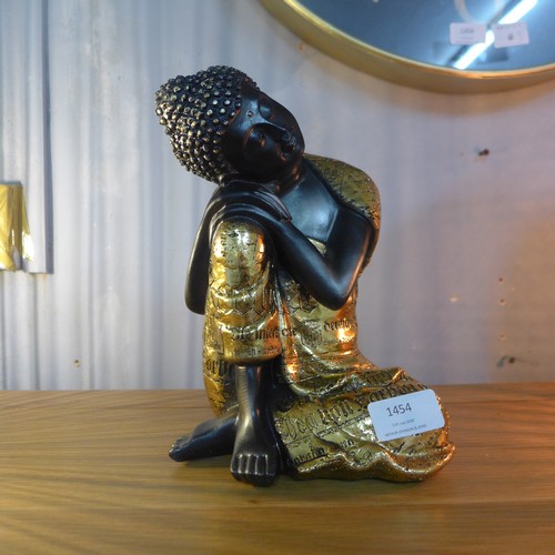 1454 - A black and gilt buddha (2167013)   #