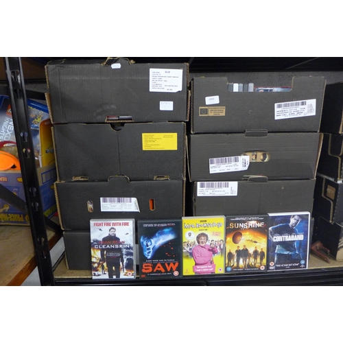 2080 - 8 Boxes of DVD's - large quantity