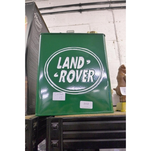 2112 - Reproduction Land Rover fuel can *This lot is subject to vat