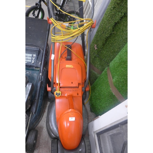 2389 - Flymo Rollermo electric lawnmower with collector - W