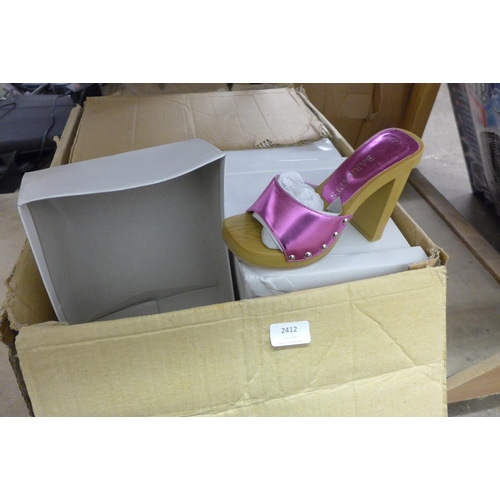 2412 - 9 Pairs of Barratts lady's shoes - boxed and unworn