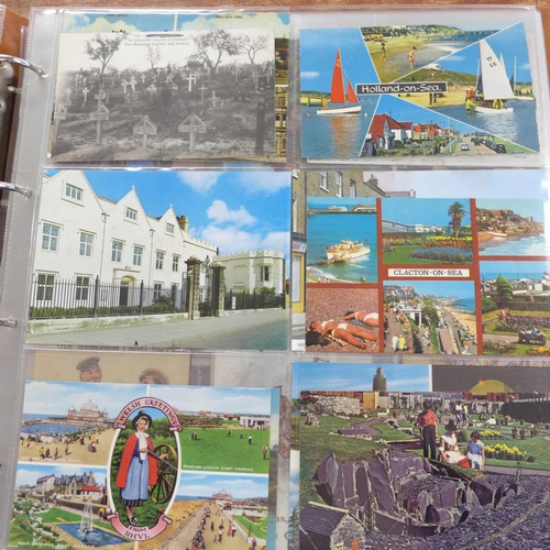 753 - Two postcard albums, 200 cards in each