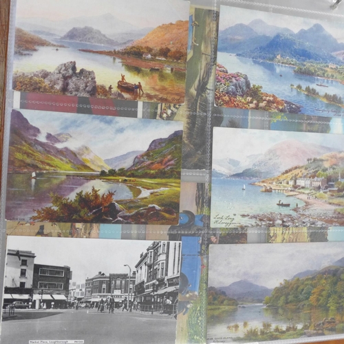 753 - Two postcard albums, 200 cards in each