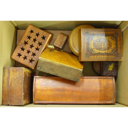 1086 - A box of wooden boxes **PLEASE NOTE THIS LOT IS NOT ELIGIBLE FOR POSTING AND PACKING**