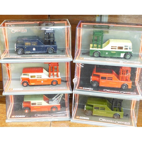 645 - Six Corgi The Original Omnibus die-cast model vehicles, boxed