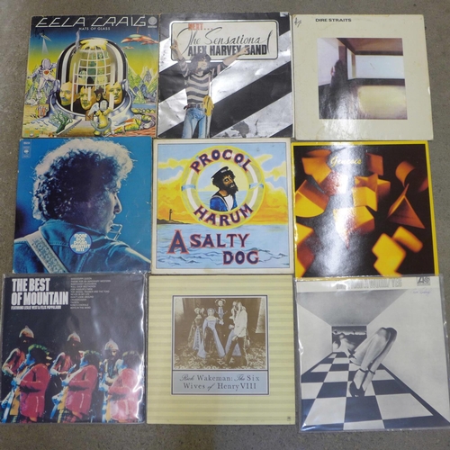 668 - Rock LP records including Yes, Procol Harum, Bob Dylan, Dire Straits, Alex Harvey, Elza Craig, etc. ... 