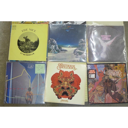 668 - Rock LP records including Yes, Procol Harum, Bob Dylan, Dire Straits, Alex Harvey, Elza Craig, etc. ... 