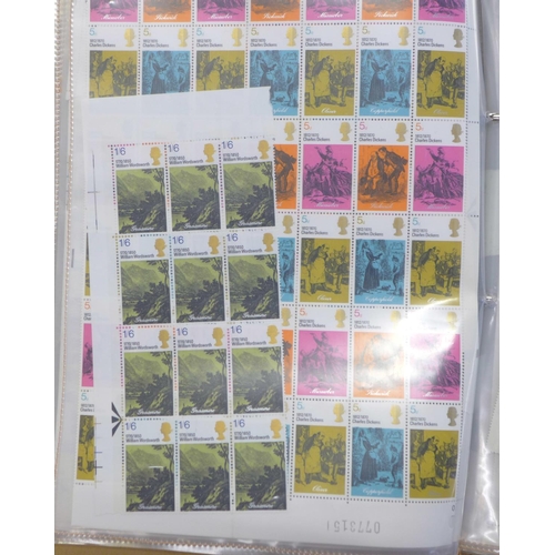 673 - A stock book of late 1960's/early 1970's unused stamps