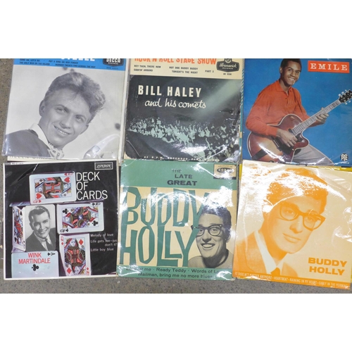 684 - Rock 'n' Roll EP's including Eddie Cochran, Bill Haley, Buddy Holly, Chuck Berry, Johnny Ray, etc. (... 