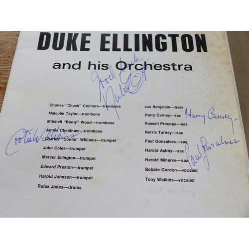 687 - Autographs; jazz including Ronnie Scott, Duke Ellington, Jack Good, etc.